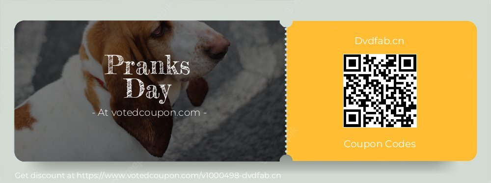 Dvdfab.cn Coupon discount, offer to 2025 Pranks Day