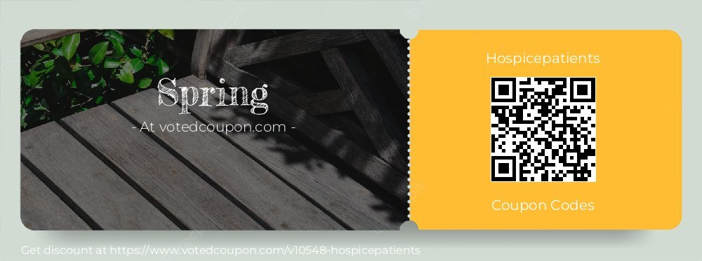 Hospicepatients Coupon discount, offer to 2025 Spring