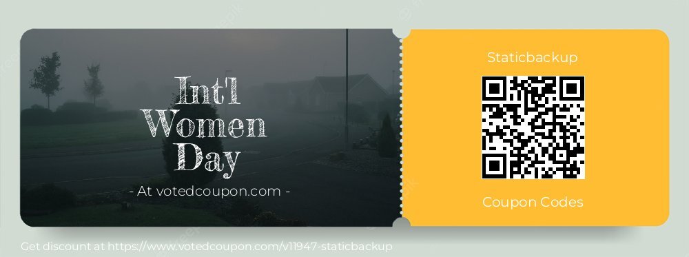 Staticbackup Coupon discount, offer to 2024 Mom's Day