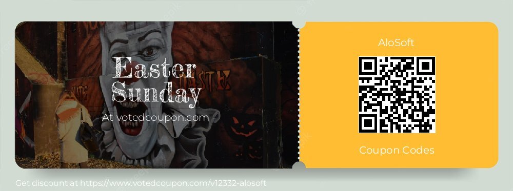 AloSoft Coupon discount, offer to 2025 Easter Sunday