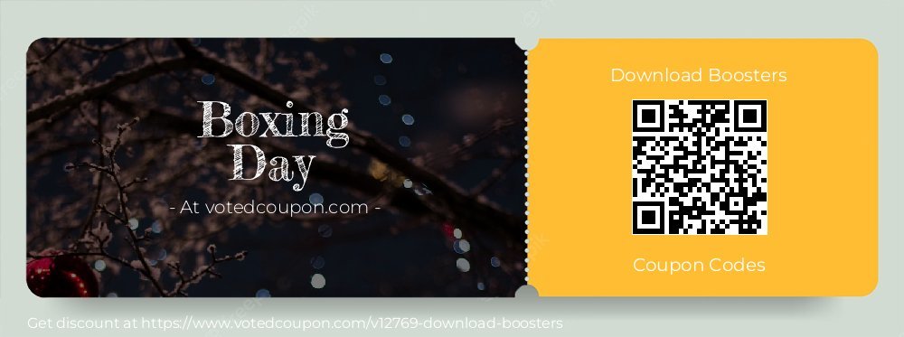 Download Boosters Coupon discount, offer to 2023 Thanksgiving