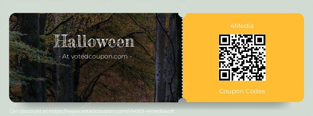 4Media Coupon discount, offer to 2023 Halloween