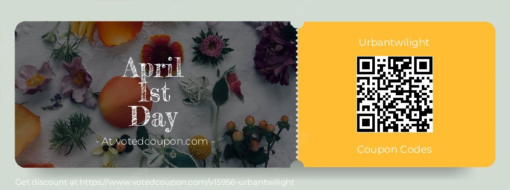 Urbantwilight Coupon discount, offer to 2025 April 1st Day