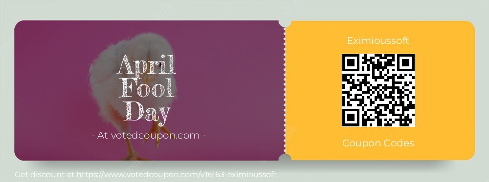 Eximioussoft Coupon discount, offer to 2025 April Fool Day