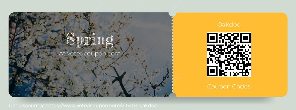 Oakdoc Coupon discount, offer to 2025 Spring