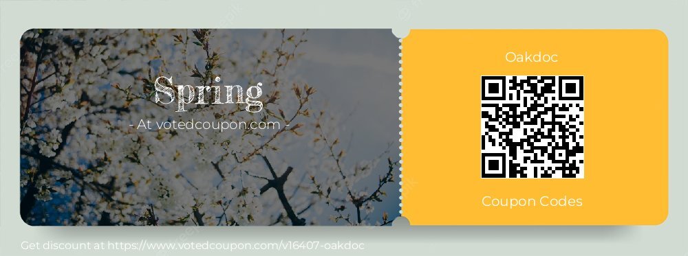 Oakdoc Coupon discount, offer to 2024 Spring