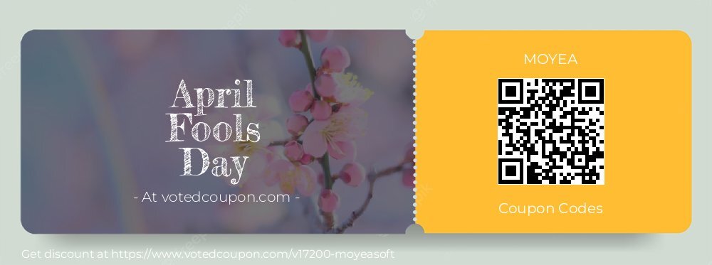 MOYEA Coupon discount, offer to 2025 April Fools Day