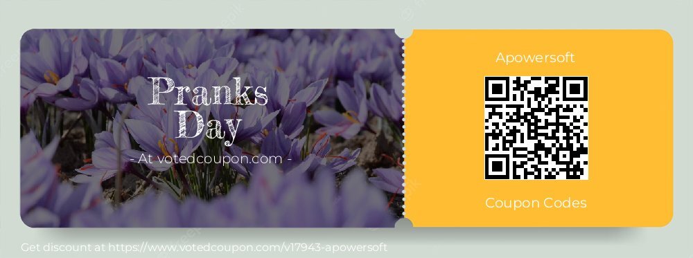 Apowersoft Coupon discount, offer to 2025 Pranks Day