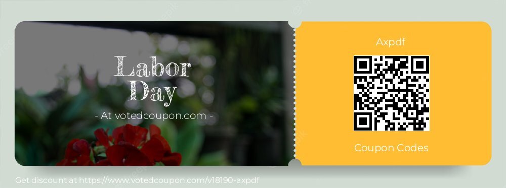 Axpdf Coupon discount, offer to 2024 Labor Day