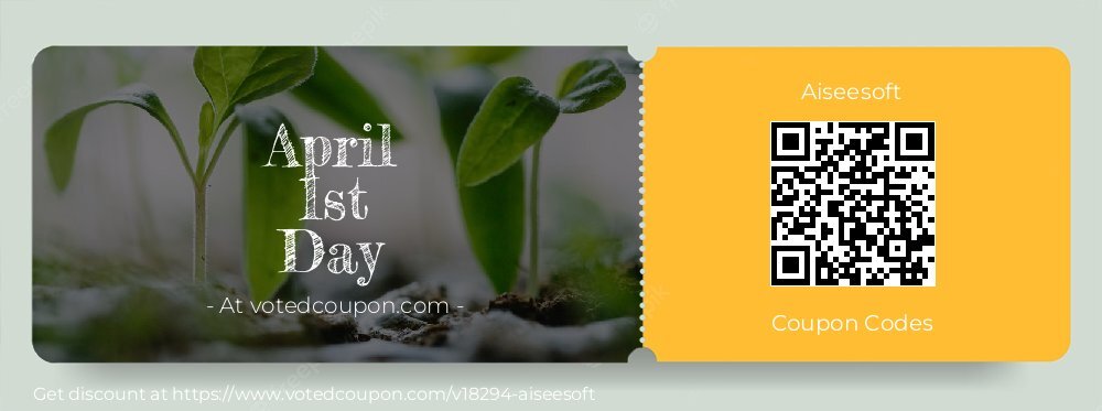 Aiseesoft Coupon discount, offer to 2025 April 1st Day