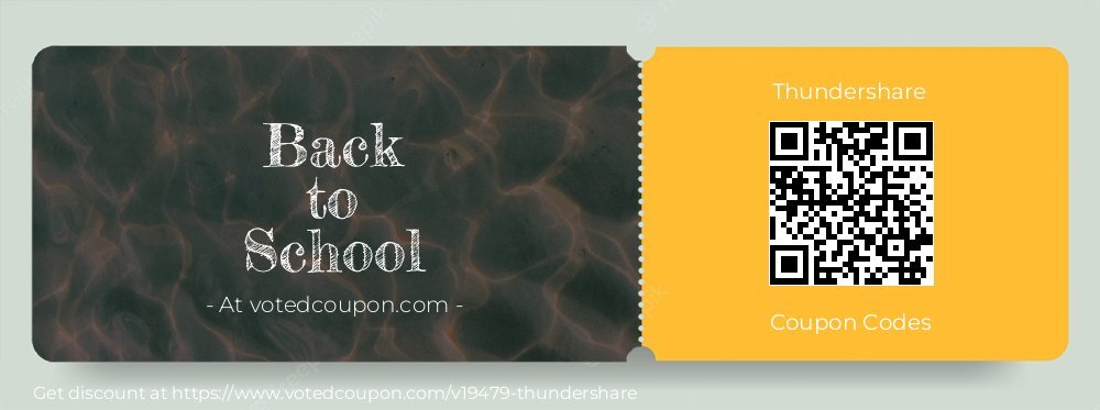 Thundershare Coupon discount, offer to 2023 Back to School