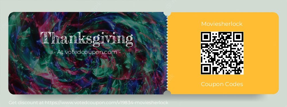 Moviesherlock Coupon discount, offer to 2023 Thanksgiving
