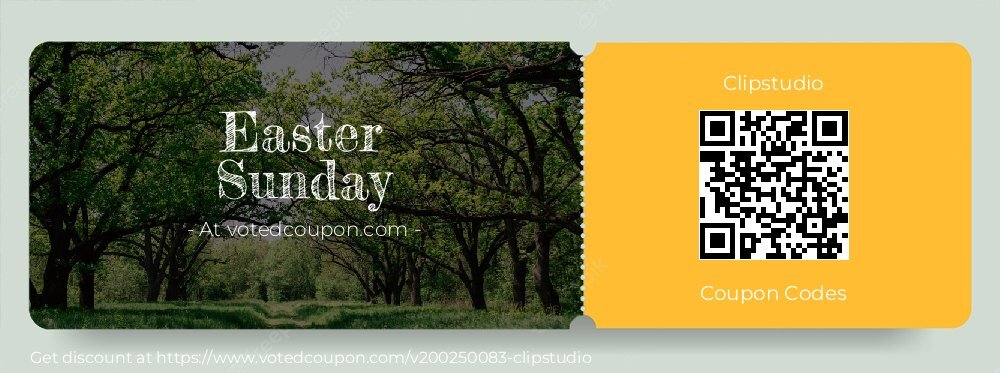 Clipstudio Coupon discount, offer to 2025 Easter Sunday