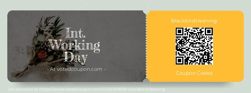 Blackbirdcleaning Coupon discount, offer to 2025 National Women Day