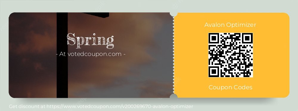 Avalon Optimizer Coupon discount, offer to 2025 Spring