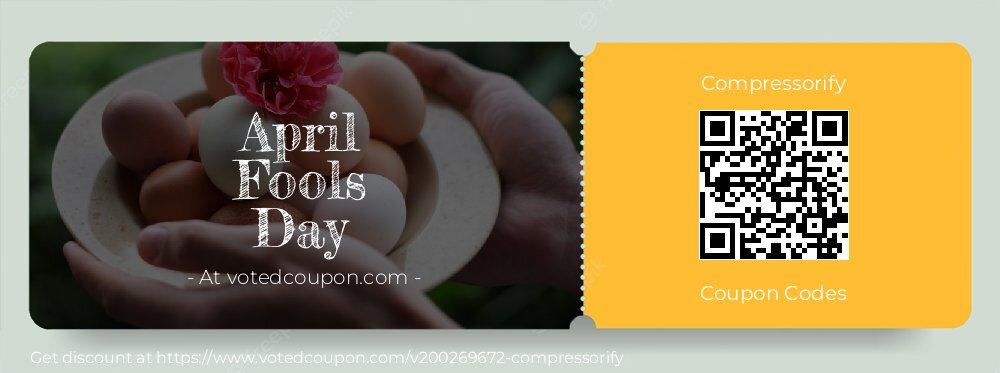 Compressorify Coupon discount, offer to 2025 April Fools Day
