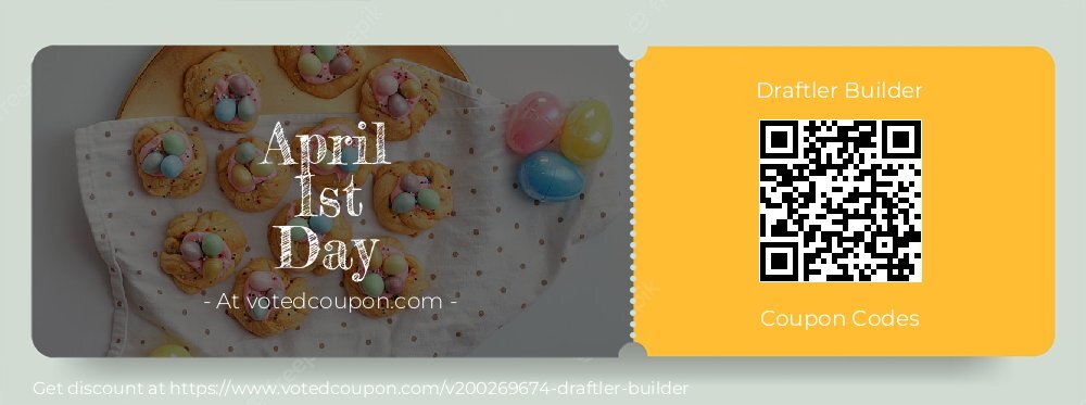 Draftler Builder Coupon discount, offer to 2024 April Fool's Day