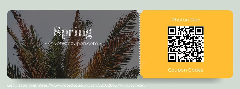 Photon Dev Coupon discount, offer to 2025 Spring