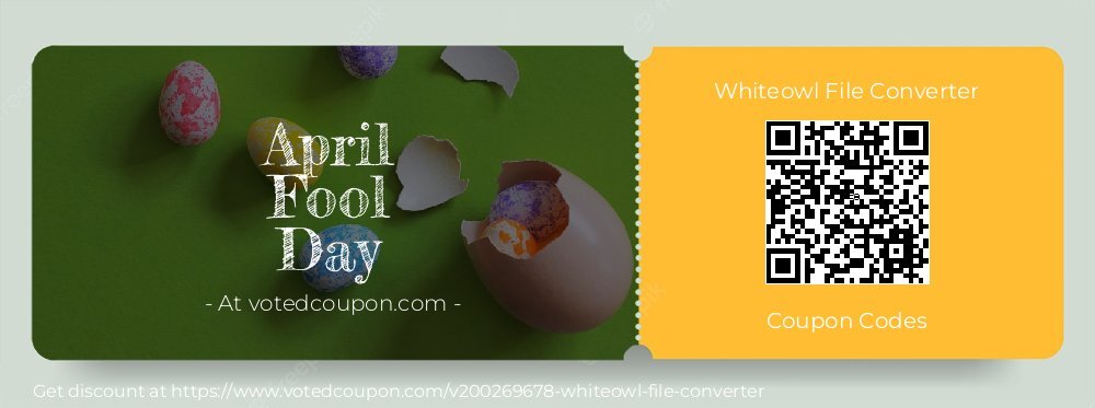 Whiteowl File Converter Coupon discount, offer to 2025 April Fool Day