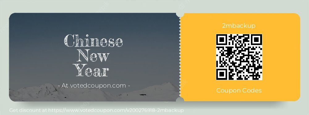2mbackup Coupon discount, offer to 2023 Winter