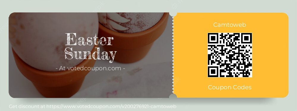 Camtoweb Coupon discount, offer to 2025 Easter Sunday