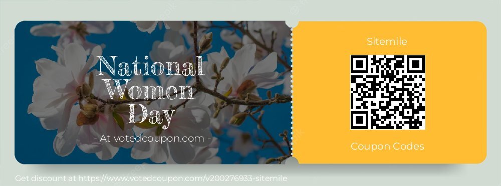 Sitemile Coupon discount, offer to 2025 April 1st Day