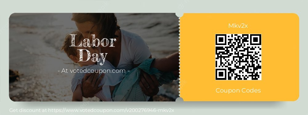 Mkv2x Coupon discount, offer to 2024 Labor Day