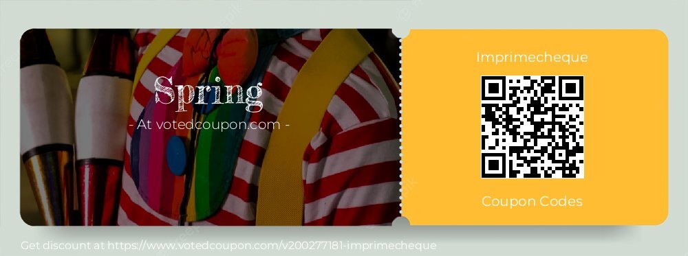 Imprimecheque Coupon discount, offer to 2025 Spring