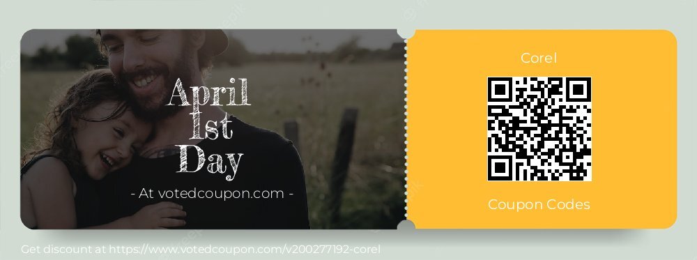 Corel Coupon discount, offer to 2025 April 1st Day