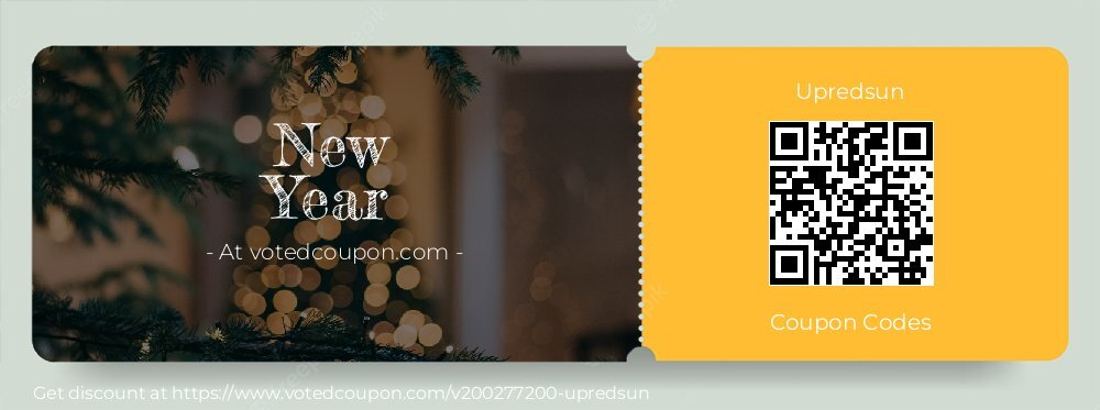Upredsun Coupon discount, offer to 2023 Christmas