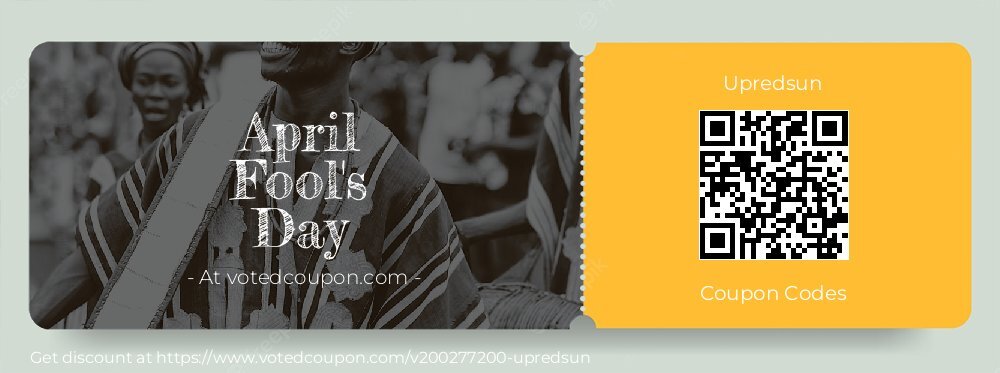 Upredsun Coupon discount, offer to 2025 April Fool's Day