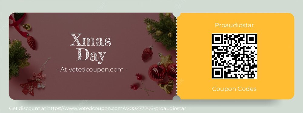 Proaudiostar Coupon discount, offer to 2023 Xmas Day