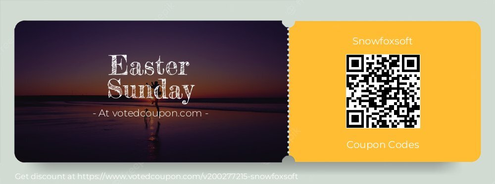 Snowfoxsoft Coupon discount, offer to 2025 Easter Sunday