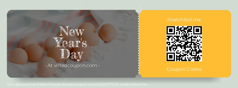 Snatchbot.me Coupon discount, offer to 2023 Thanksgiving Day