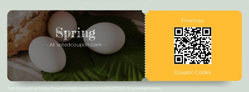 Finances Coupon discount, offer to 2025 Spring