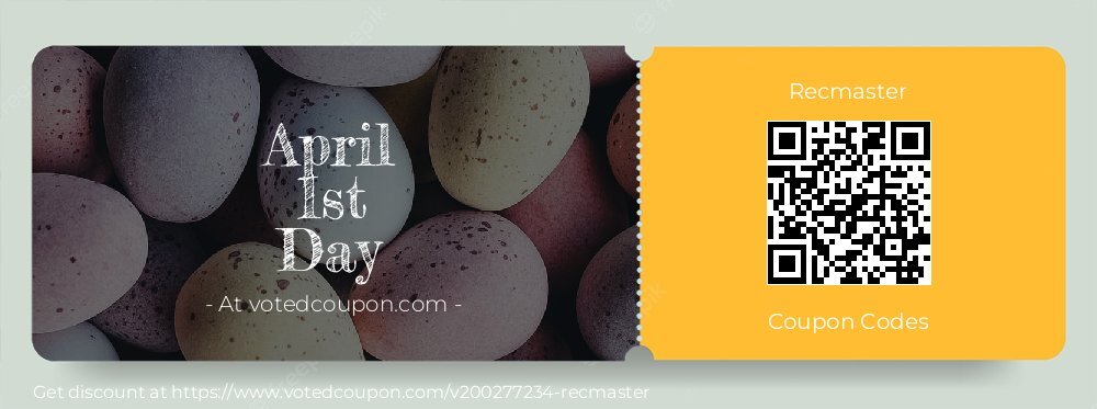 Recmaster Coupon discount, offer to 2024 April 1st Day