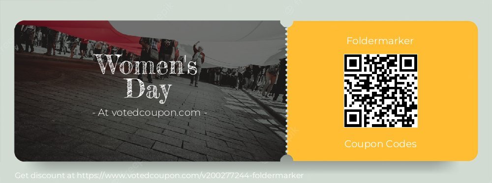 Foldermarker Coupon discount, offer to 2024 Mom's Day