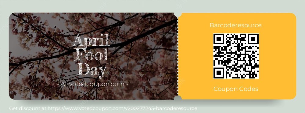 Barcoderesource Coupon discount, offer to 2025 April Fool Day