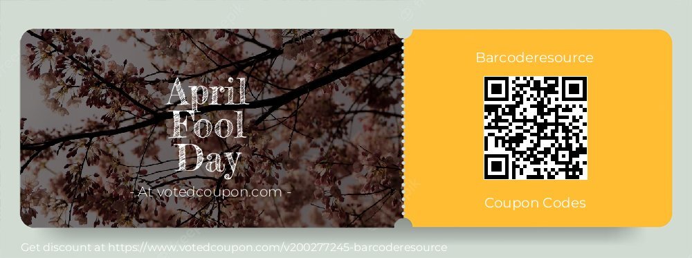 Barcoderesource Coupon discount, offer to 2024 April Fool Day