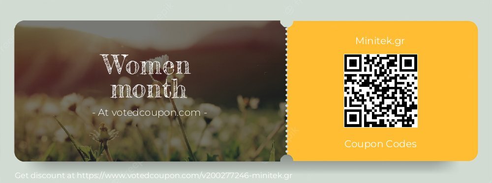 Minitek.gr Coupon discount, offer to 2024 Mothers Day