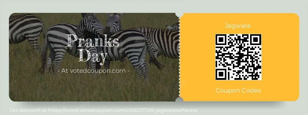 Jagware Coupon discount, offer to 2025 Pranks Day
