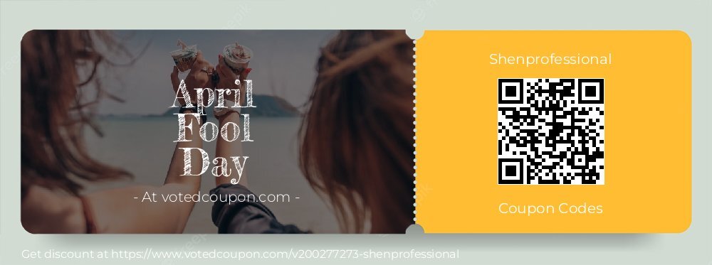 Shenprofessional Coupon discount, offer to 2025 April Fool Day