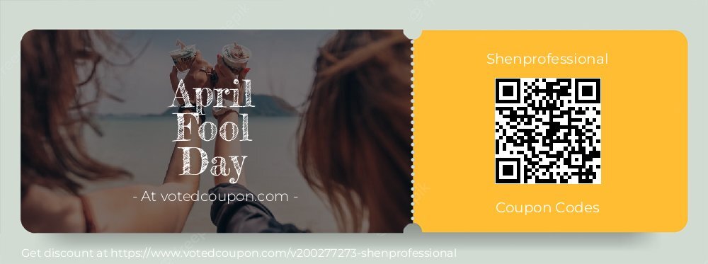 Shenprofessional Coupon discount, offer to 2024 April Fool Day