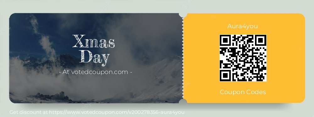Aura4you Coupon discount, offer to 2023 Black Friday