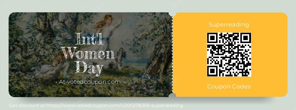 Superreading Coupon discount, offer to 2024 Mothers Day