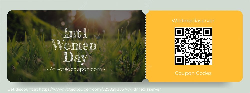 Wildmediaserver Coupon discount, offer to 2024 #mothersday