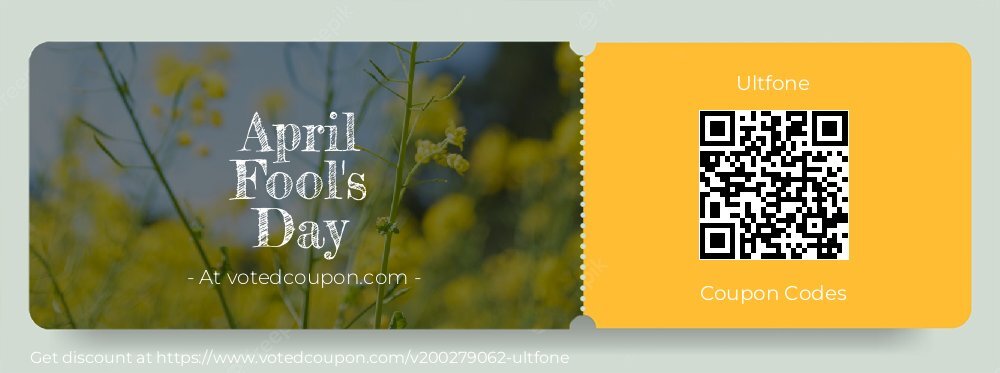 Ultfone Coupon discount, offer to 2025 April Fool's Day