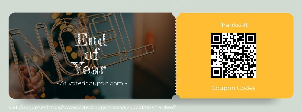 Thanksoft Coupon discount, offer to 2025 Spring