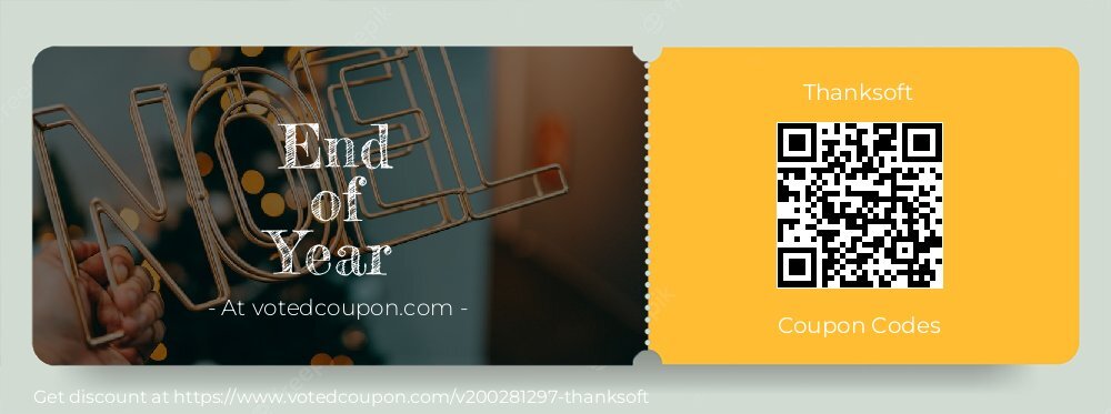 Thanksoft Coupon discount, offer to 2024 Spring