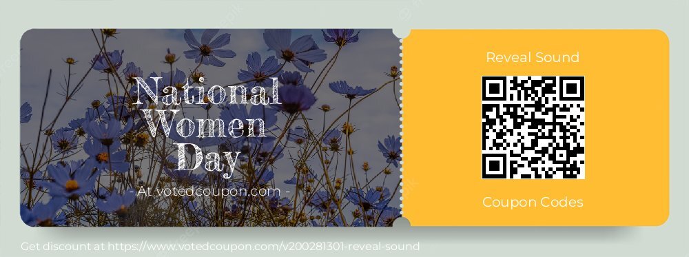 Reveal Sound Coupon discount, offer to 2025 April 1st Day